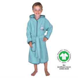 Walfamilie kristall Kinder-Bademantel 74/80-98/104