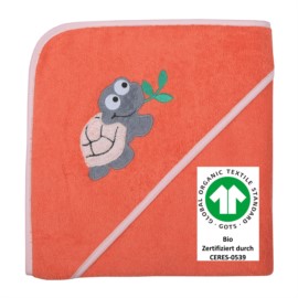 Schildkrte lachs Kapuzen-Bt. Gre 100x100 cm