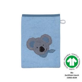 Koala Junge bleu Waschhandschuh Gre 15x21 cm