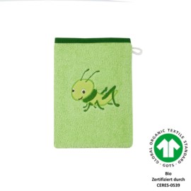 Grashpfer hellgrn Waschhandschuh Gre 15/21