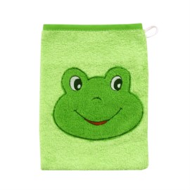 Frosch limone Waschhandschuh Gre 15x21 cm
