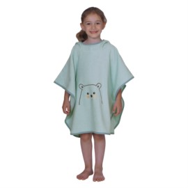 Eisbr mint Bade-Poncho Gre 60x75 cm