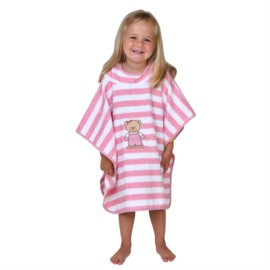 Teddy Ringel rosa Bade-Poncho Gre 60/75