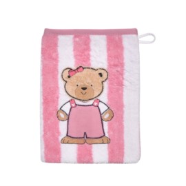 Teddy Ringel rosa Waschhandschuh Gre 15/21