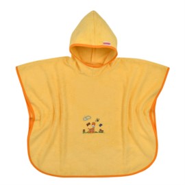 Giraffe gelb Bade-Poncho Gre 60x75 cm