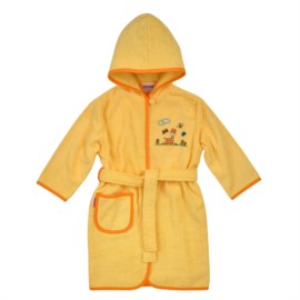 Giraffe gelb Kinder-Bademantel Gr. 74/80