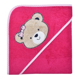 Teddykopf beere Kapuzen-Bt. Gre 100x100 cm