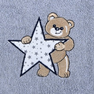 Teddy/Stern grau