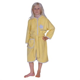 Little Star gelb Kinder-Bademantel 74/80-110/116