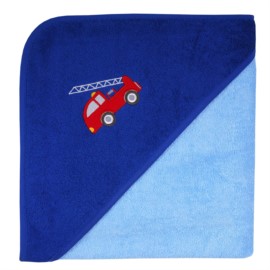 Feuerwehr hellblau Kapuzen-Bt. Gre 100x100 cm