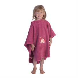 Einhorn light mauve Bade-Poncho Gr��e 60x75 cm