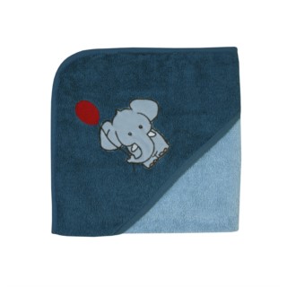 Elefant stahl-dunkelblau Kapuzen-Bt. 80/80