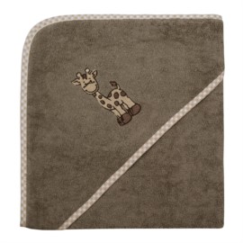 Giraffe hellbraun Kapuzen-Bt. Gre 100x100 cm