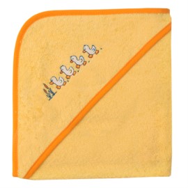 Entchen gelb Kapuzen-Bt. Gre 80x80 cm