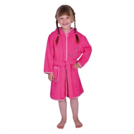 Schmetterling pink Kinder-Bademantel Gr. 74/80