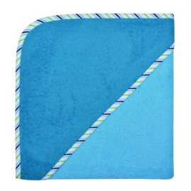 Uni aqua-petrol Kapuzen-Bt. Gre 100x100 cm