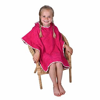 Uni beere Bade-Poncho Gr��e 60x75 cm