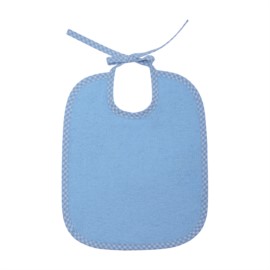 L/ätzchen 25//30 Babylatz Bindelatz Hellblau-Vichykaro L/ätzchen