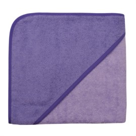 Uni flieder/violett Kapuzen-Badetuch 100 x 100 cm