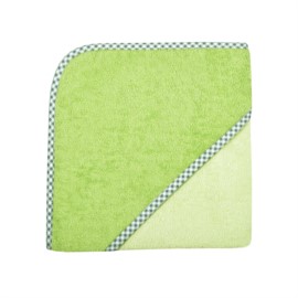 Uni pastellgrn/opalgrn Kapuzen-Bt. Gre 80x80 c