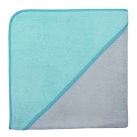 Uni chrom-blaugrn Riesen-Kapuzen-Badetuch 140x140