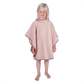 Uni peachrosa Bade-Poncho Gre 60x75 cm