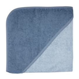 Uni stahl-dunkelblau Kapuzen-Bt. Gre 100x100 cm