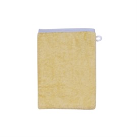 Uni gelb-chrom Waschhandschuh Gre 15/21