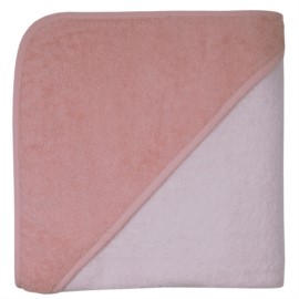 Uni lachsrosa-erika Riesen-Kapuzen-Badetuch 140x14