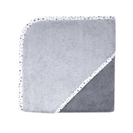 Uni dunkelgrau-hellgrau Kapuzen-Bt. Gre 100x100 