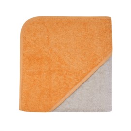 Uni greige-camel Kapuzen-Bt. Gre 80x80 cm