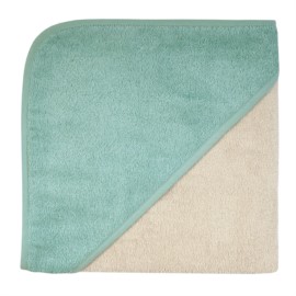 Uni greige-eisblau Kapuzen-Bt. Gre 100x100 cm