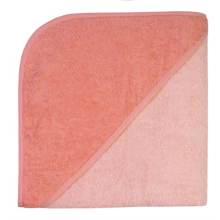 Uni erika-koralle Riesen-Kapuzen-Badetuch 140/140