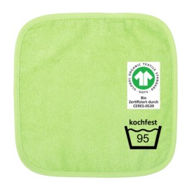 GOTS kochfest grn Seiftuch 30x30 cm