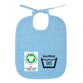 GOTS kochfest blau Bindelatz Gre 25x30 cm
