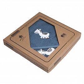 Zebra dunkelblau KBT+WHS in GK Gre 80/80