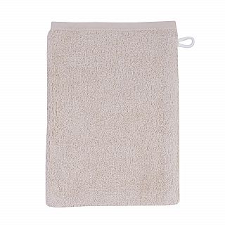 Uni greige Waschhandschuh Gr��e 15/21