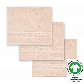 G�stetuch 30x50 cm 3er Pack lachsrosa 748