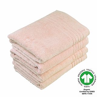 Duschtuch 70x140 cm 4er Pack lachsrosa 748