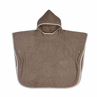 Uni hellbraun Bade-Poncho