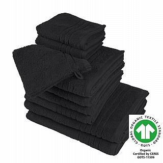 Organic feeling Badfrottier schwarz 800