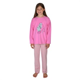 Md. Single-Schlafanzug Pferd orchidee Gr.116-152