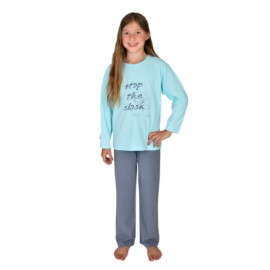 Md. Single-Schlafanzug Stop mint Gre 116-152