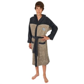 Kn. Bademantel Sport beige Gre 164