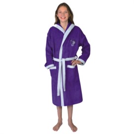 Mdchen-Bademantel College lila Gre 104