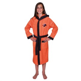 Mdchen-Bademantel Snap Shot orange Gre 164