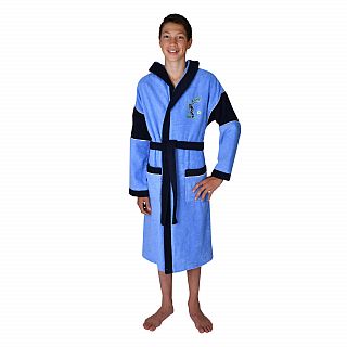 Kn. Bademantel Soccer ciel Gr��e 128-176