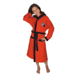 Mdchen-Bademantel Herz bordeaux Gre 116