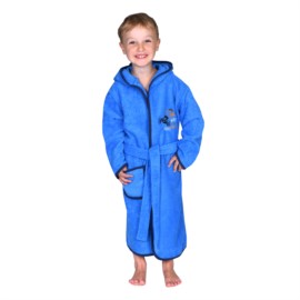 Kn. Bademantel Motorradfahrer royal Gre 116