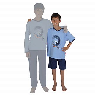 Kn. Shorty 2-tlg. Board sky Gr��e 116-140